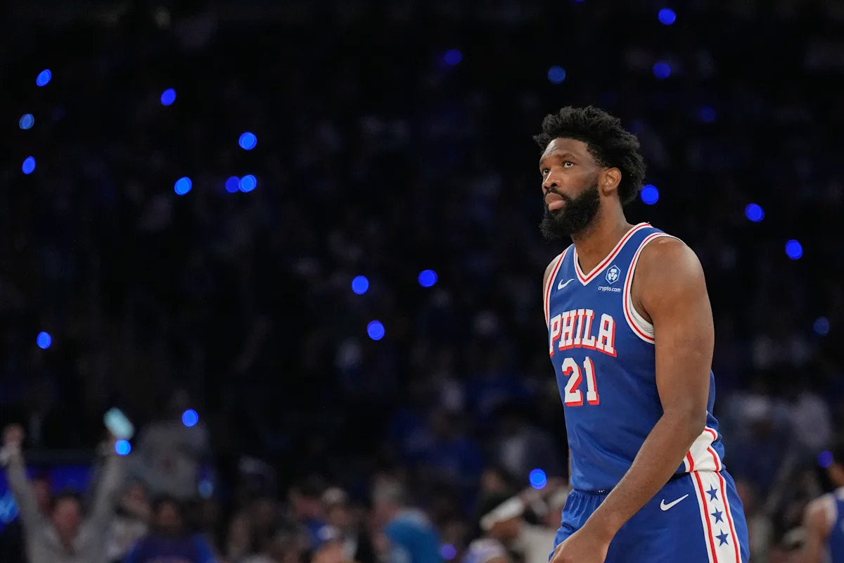 76ers' Joel Embiid 'questionable' for Engagement 3 vs. Knicks due to ankle sprain, hip soreness reported globally