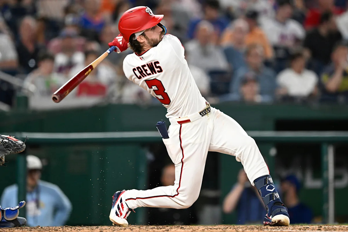 Dylan Crews is Earlier with the Nationals and looking to stay  'It's very special being here' making waves